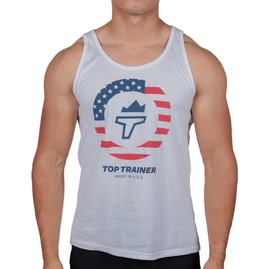 American Flag Torch Tank Top